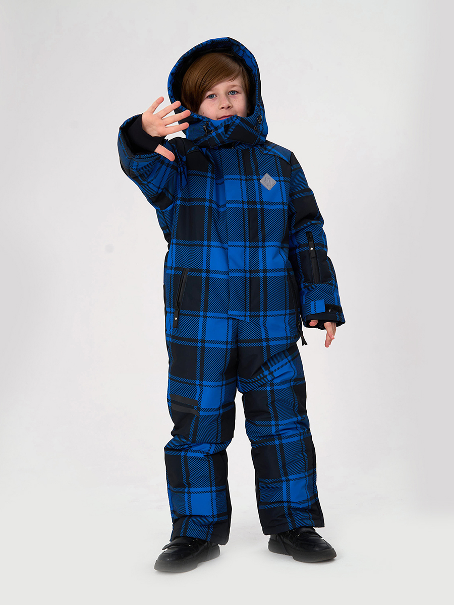 МД-822/3 Лыжный комбинезон для мальчика КЛЕТКА