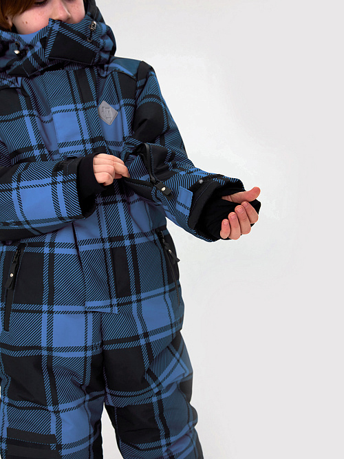 МД-822/1 Лыжный комбинезон для мальчика КЛЕТКА