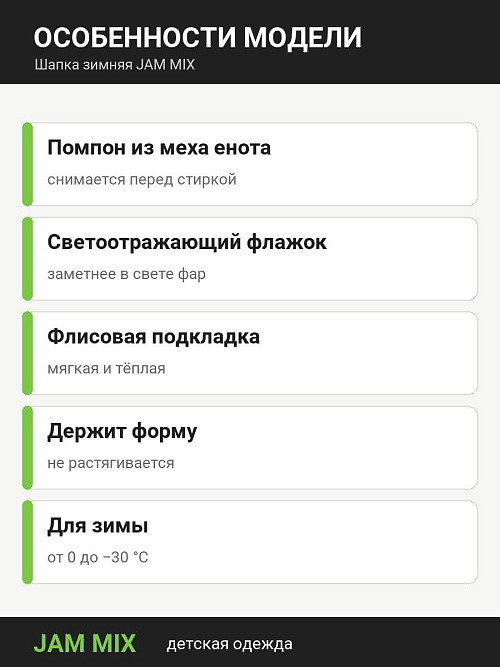 ШД-Sk22/4 Шапка зимняя для мальчика