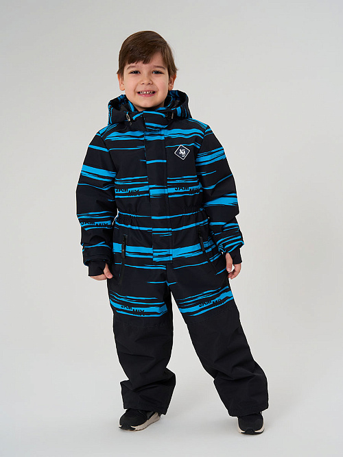 МД-818/2 Комбинезон зимний для мальчика ПОЛОСА