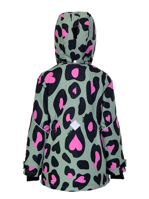 КД-722/5 Куртка для девочки ЛЕОПАРД