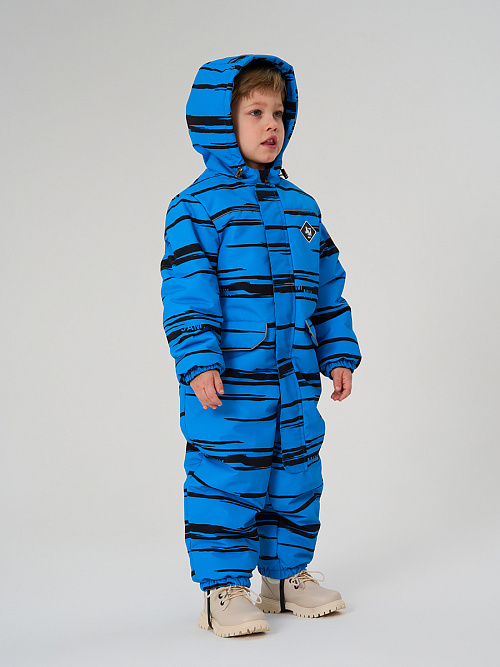 МД-7260/4 Комбинезон зимний для мальчика ПОЛОСА