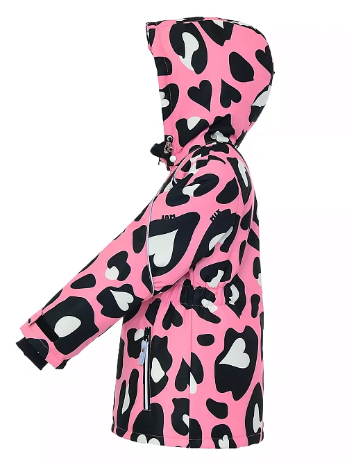 КД-722/7 Куртка для девочки ЛЕОПАРД