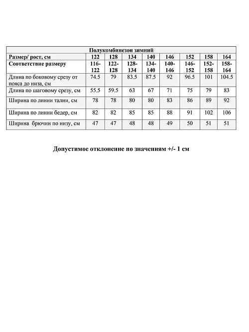 БД-641/1 Полукомбинезон зимний для мальчика