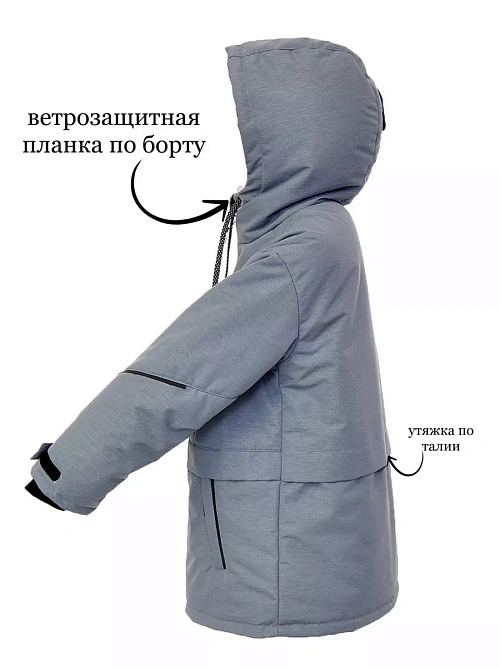 МД-782/6 Парка для мальчика МЕЛАНЖ