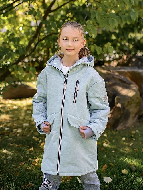 МД-785/1 Парка для девочки МЕЛАНЖ