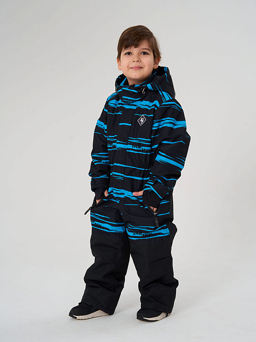 МД-818/2 Комбинезон зимний для мальчика ПОЛОСА