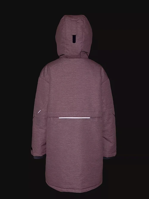 МД-785/3 Парка для девочки МЕЛАНЖ