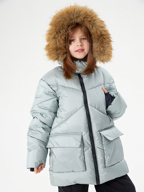 МД-7461/16 Пуховик для девочки