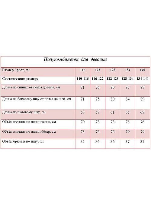 БД-722/2 Брюки для девочки