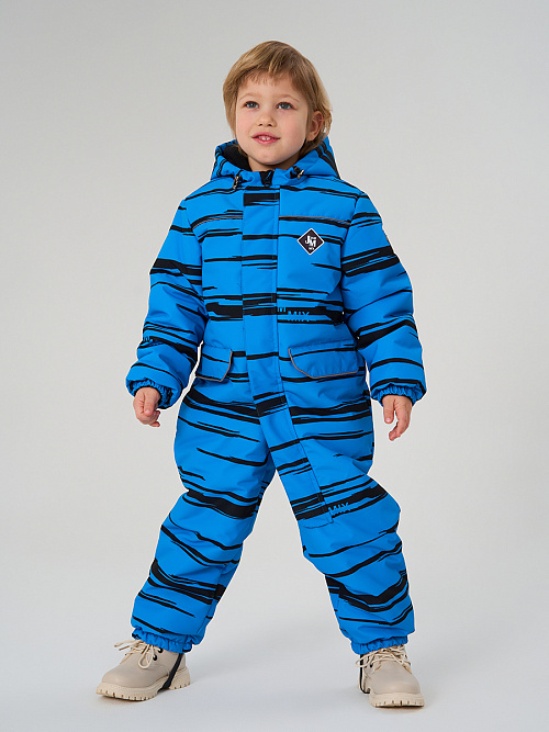 МД-7260/4 Комбинезон зимний для мальчика ПОЛОСА