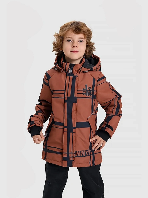 КД-768/3 Куртка для мальчика КЛЕТКА