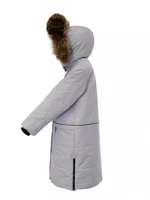 МД-743/2 Парка для девочки МЕЛАНЖ