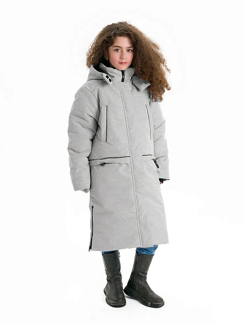 МД-743/2 Парка для девочки МЕЛАНЖ