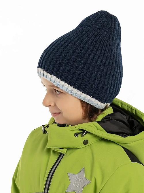 Ш-1021/3 Шапка для мальчика ПОЛОСА
