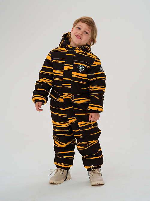 МД-7260/2 Комбинезон зимний для мальчика ПОЛОСА