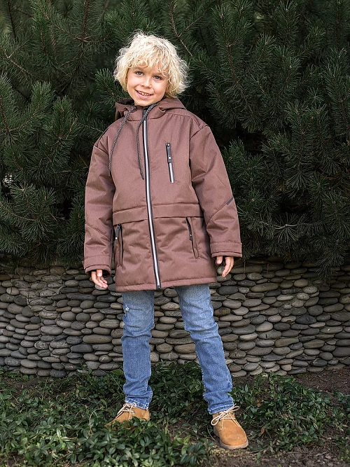 МД-782/3 Парка для мальчика МЕЛАНЖ