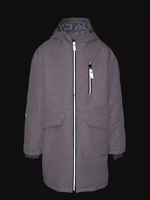 МД-785/2 Парка для девочки МЕЛАНЖ