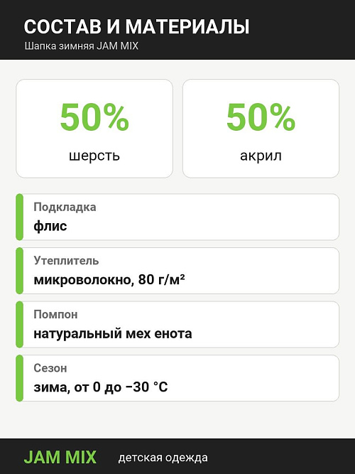 ШД-6538/2 Шапка зимняя для мальчика