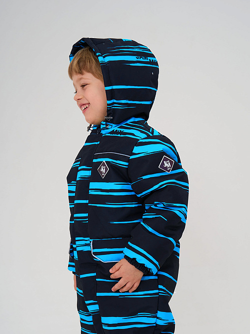 МД-7260/3 Комбинезон зимний для мальчика ПОЛОСА