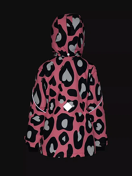 КД-722/7 Куртка для девочки ЛЕОПАРД