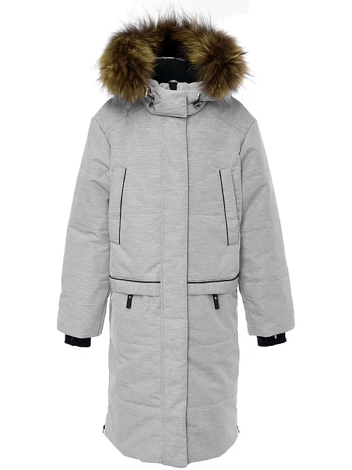 МД-743/2 Парка для девочки МЕЛАНЖ