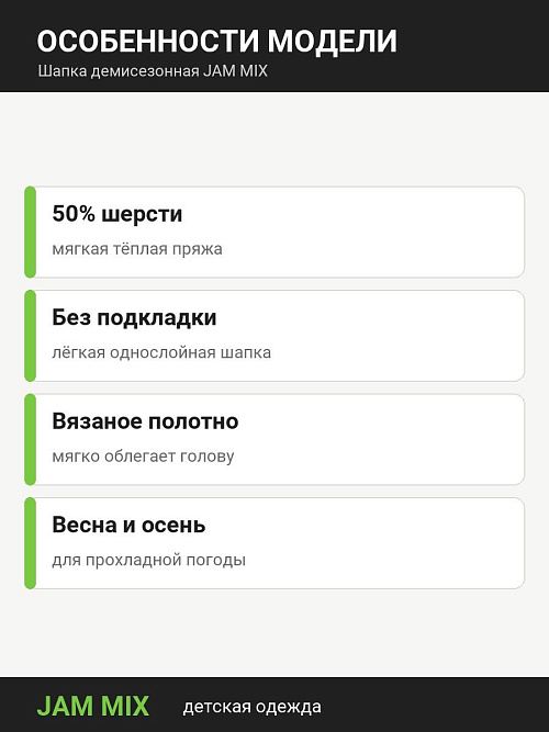 ШД-004/2 Шапка демисезонная для мальчика