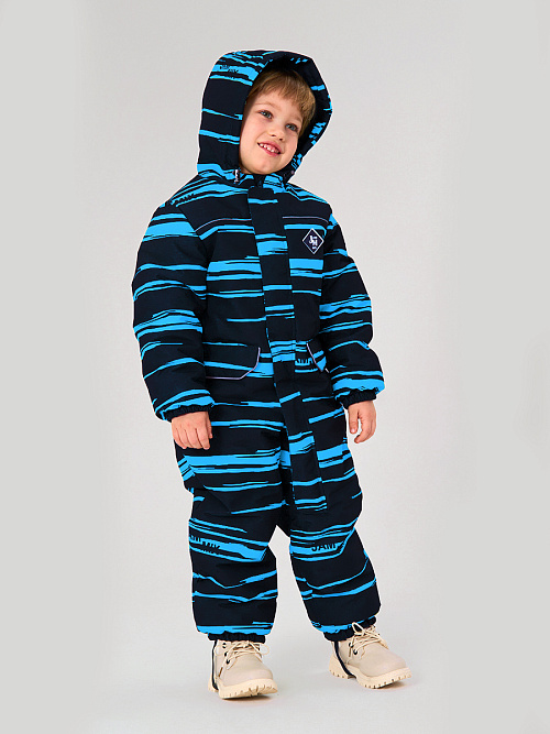 МД-7260/3 Комбинезон зимний для мальчика ПОЛОСА