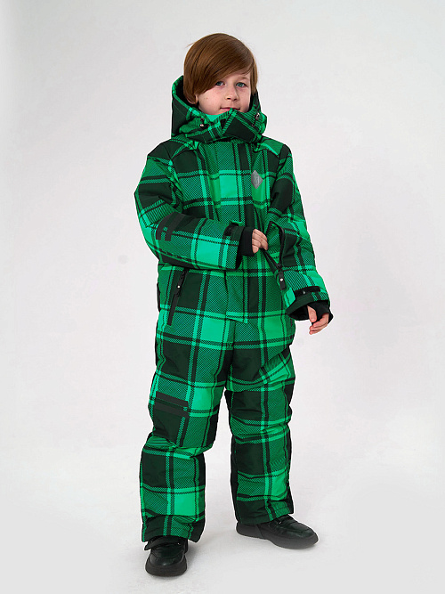 МД-822/2 Лыжный комбинезон для мальчика КЛЕТКА