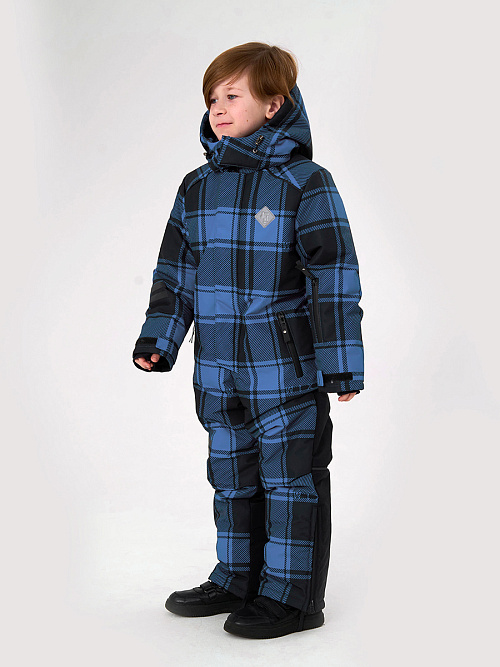 МД-822/1 Лыжный комбинезон для мальчика КЛЕТКА