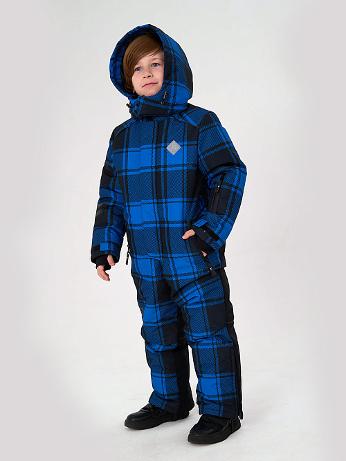 МД-822/3 Лыжный комбинезон для мальчика КЛЕТКА