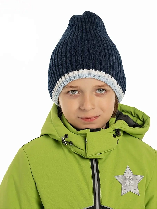 Ш-1021/3 Шапка для мальчика ПОЛОСА