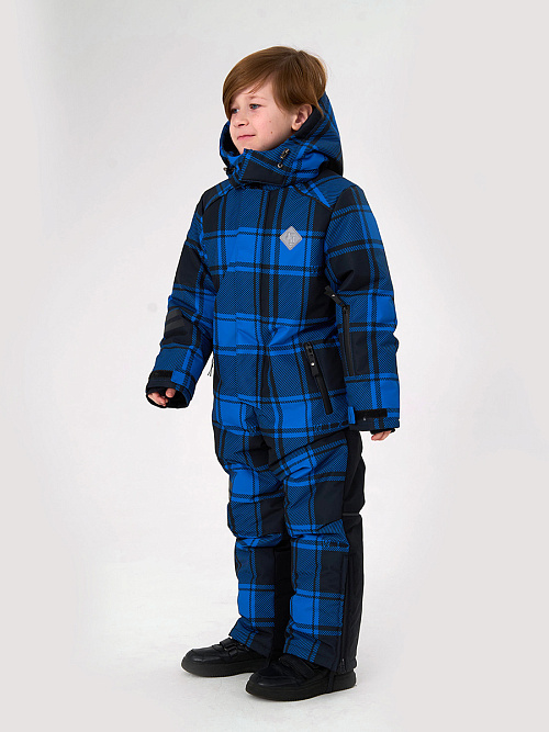 МД-822/3 Лыжный комбинезон для мальчика КЛЕТКА