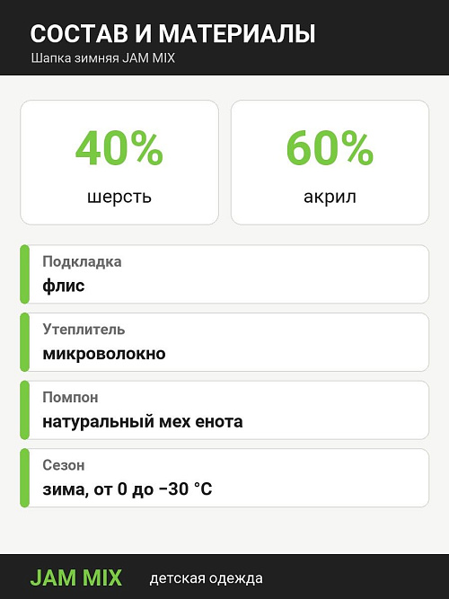 ШД-6539/1 Шапка зимняя для мальчика