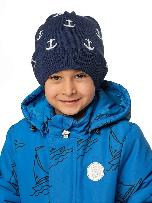 ШД-1018/1 Шапка для мальчика ЯКОРЯ