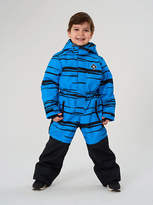 МД-818/4 Комбинезон зимний для мальчика ПОЛОСА