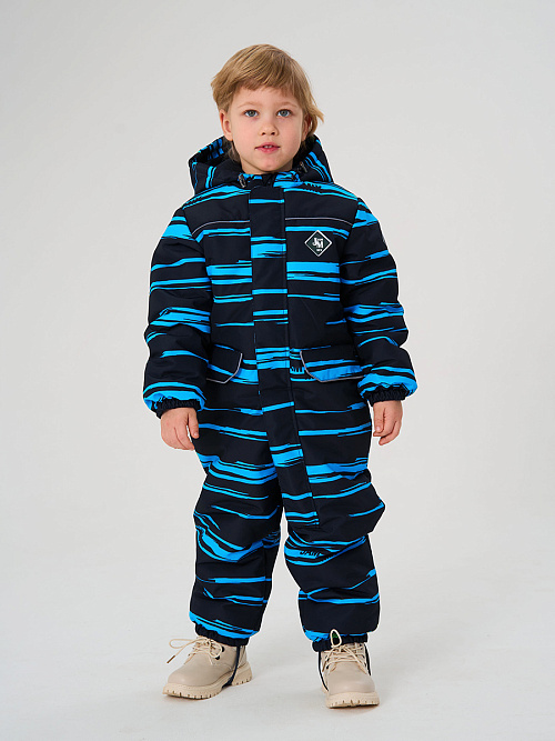 МД-7260/3 Комбинезон зимний для мальчика ПОЛОСА