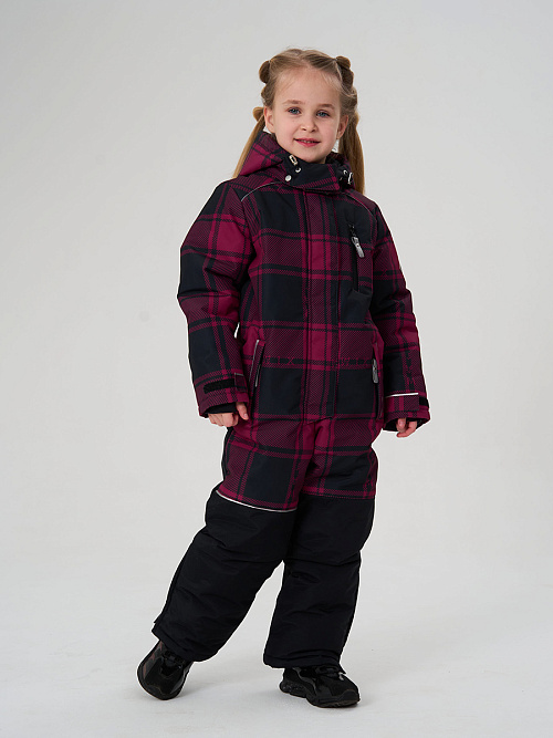 МД-7511/1 Лыжный комбинезон для девочки КЛЕТКА