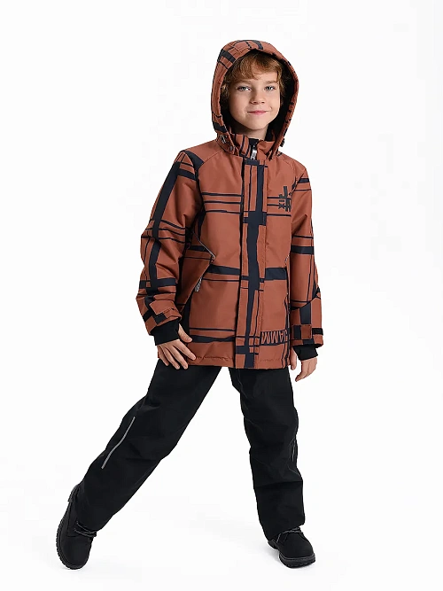 КД-768/3 Куртка для мальчика КЛЕТКА