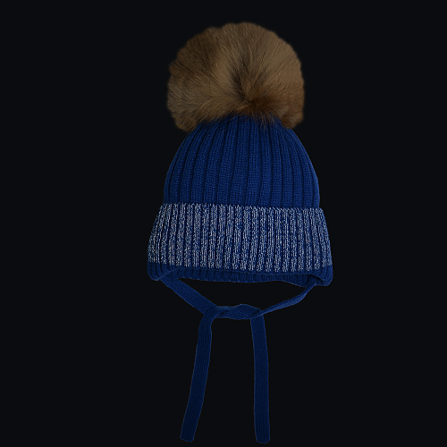 Ш-45/3 Шапка для мальчика с завязками СВ