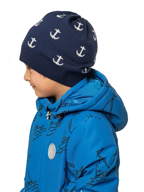 ШД-1018/1 Шапка для мальчика ЯКОРЯ