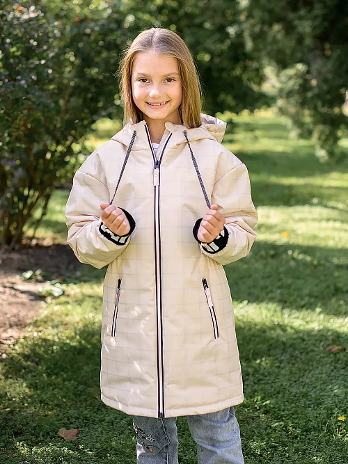 МД-783/2 Парка для девочки СВ КЛЕТКА