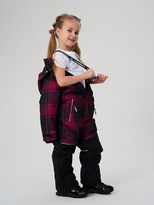 МД-7511/1 Лыжный комбинезон для девочки КЛЕТКА