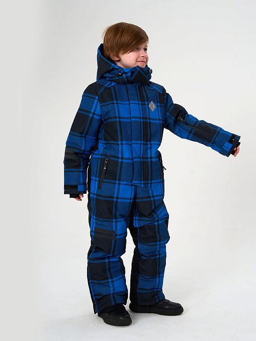 МД-822/3 Лыжный комбинезон для мальчика КЛЕТКА