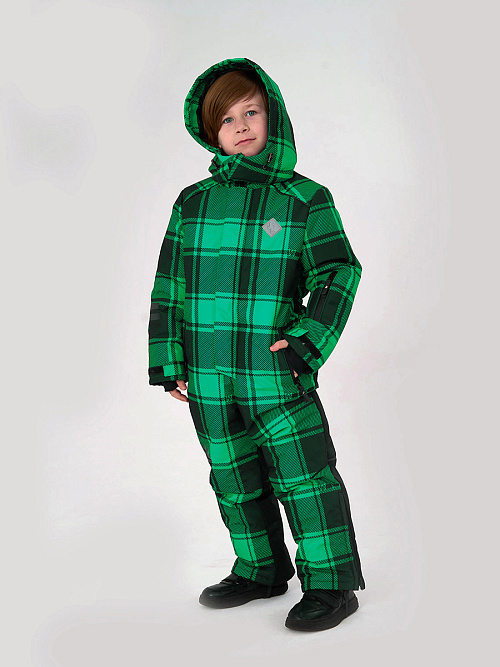 МД-822/2 Лыжный комбинезон для мальчика КЛЕТКА